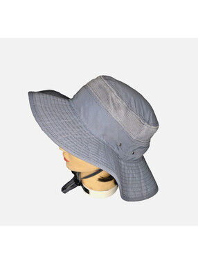 Outfly Gray Mesh Breathable Outdoor Fishing Hiking Adjustable Sunhat 3" Brim